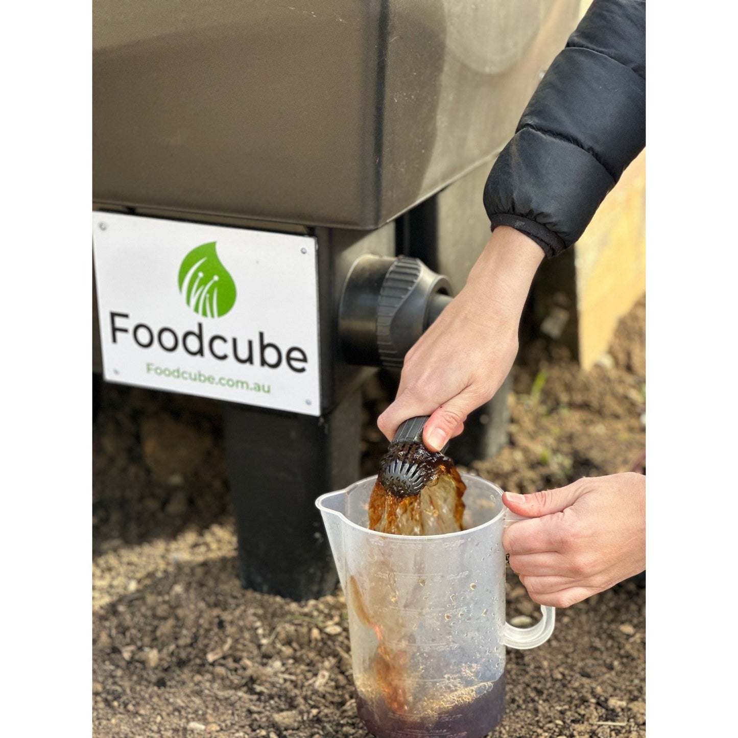 Foodcube Slim with Worm Composter