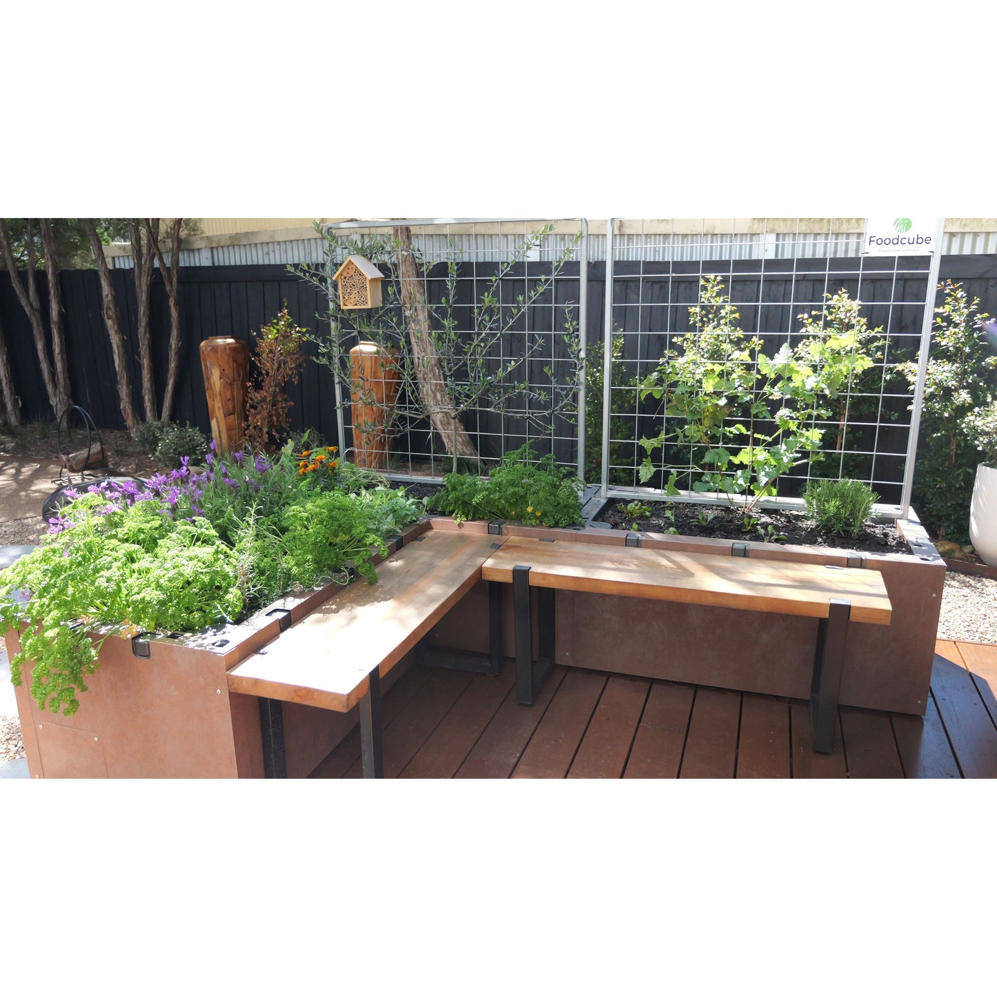 The Block Bundle 1 - Foodcube corner raised garden bed