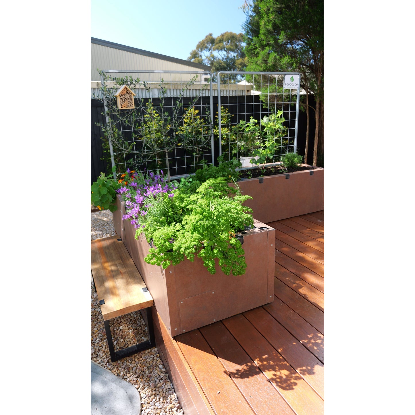 The Block Bundle 1 - Foodcube corner raised garden bed