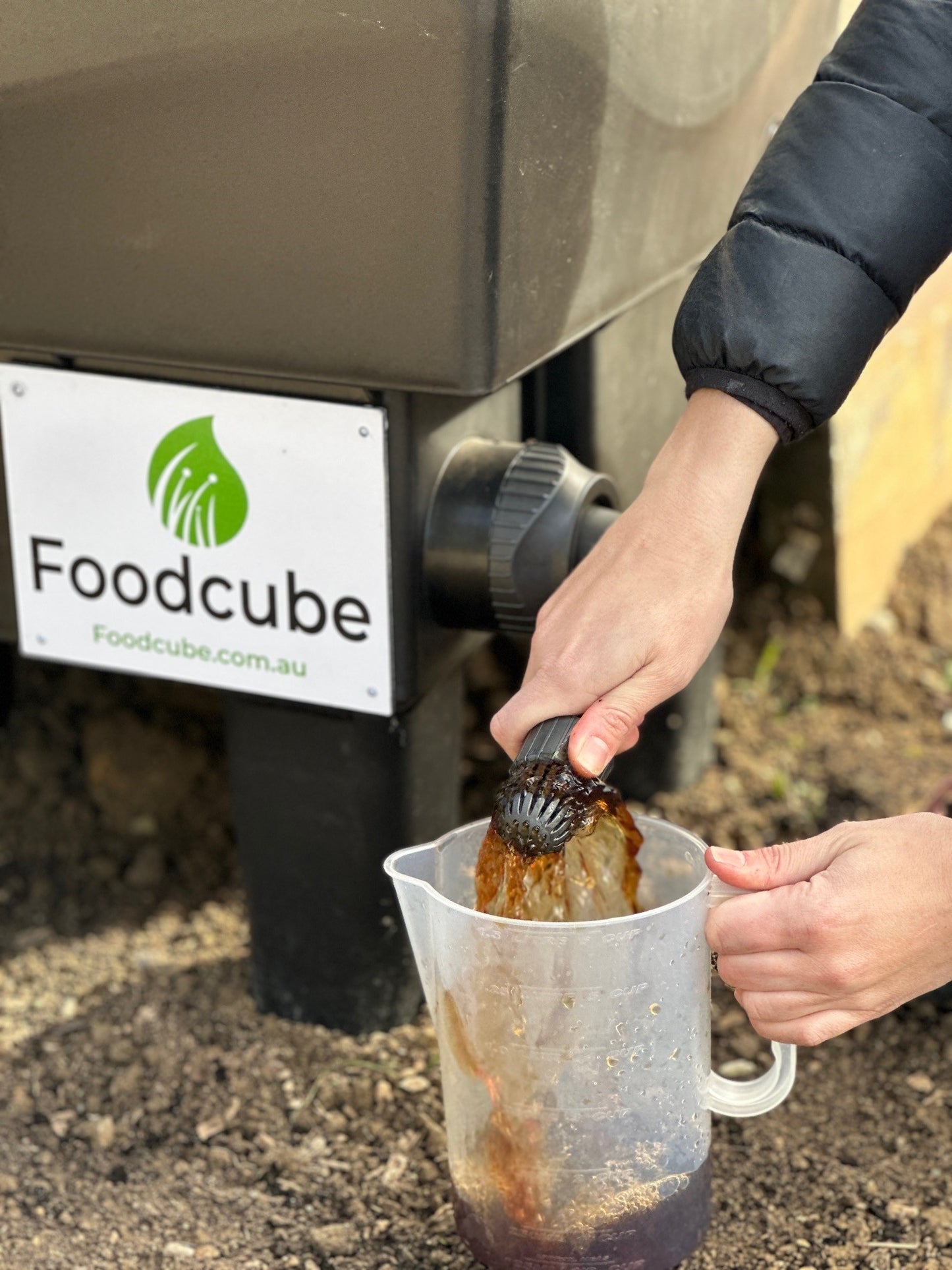 Foodcube Slim with Worm Composter